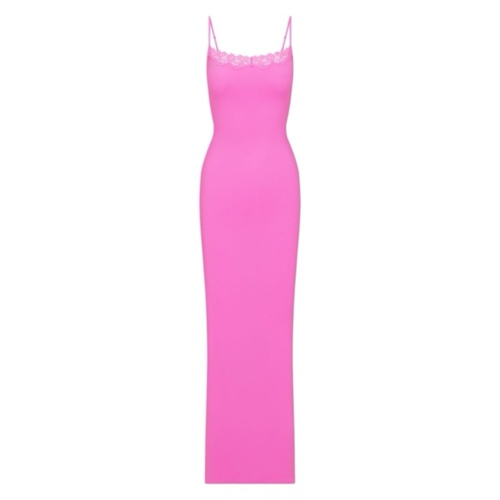 SKIMS Pink Maxi Dress